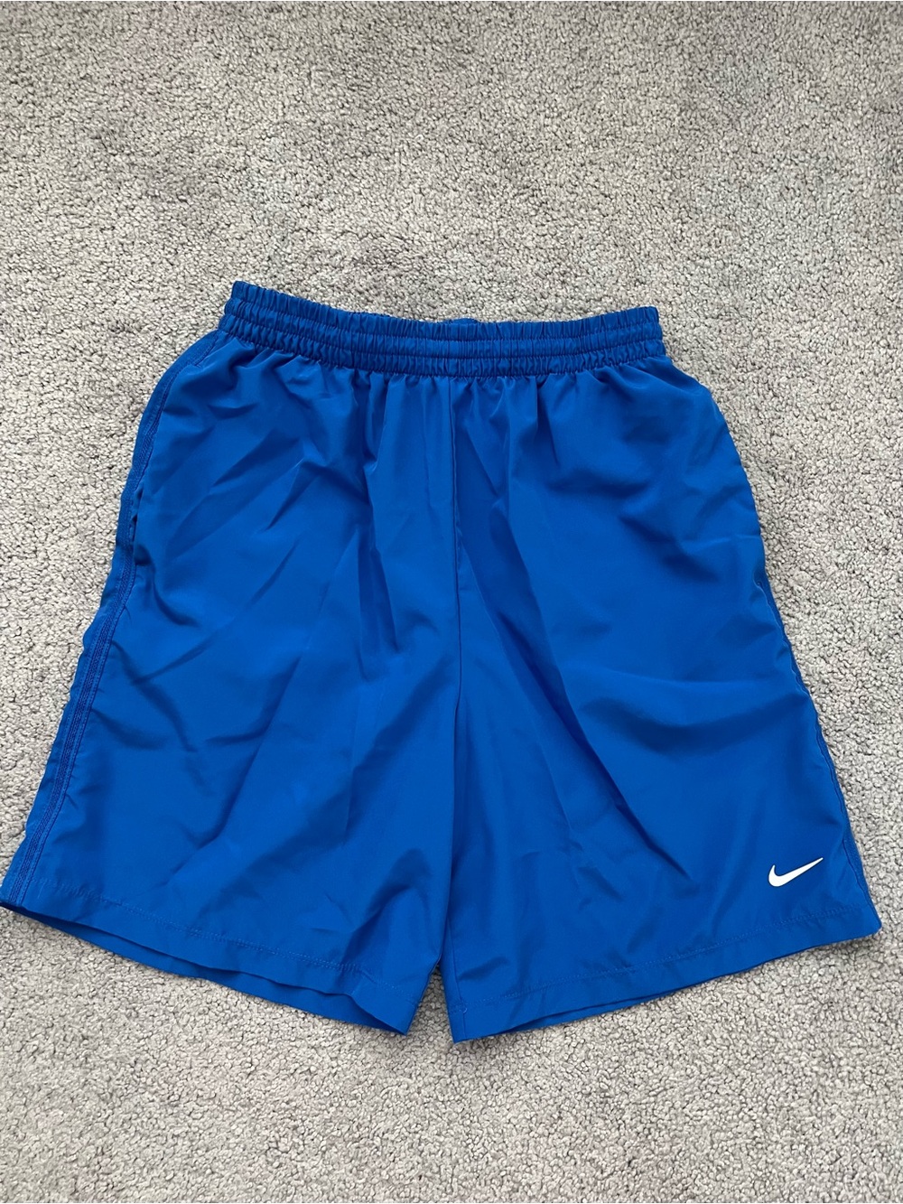2 Pairs Nike Boys Royal Blue and Kelly Green Athletic Shorts